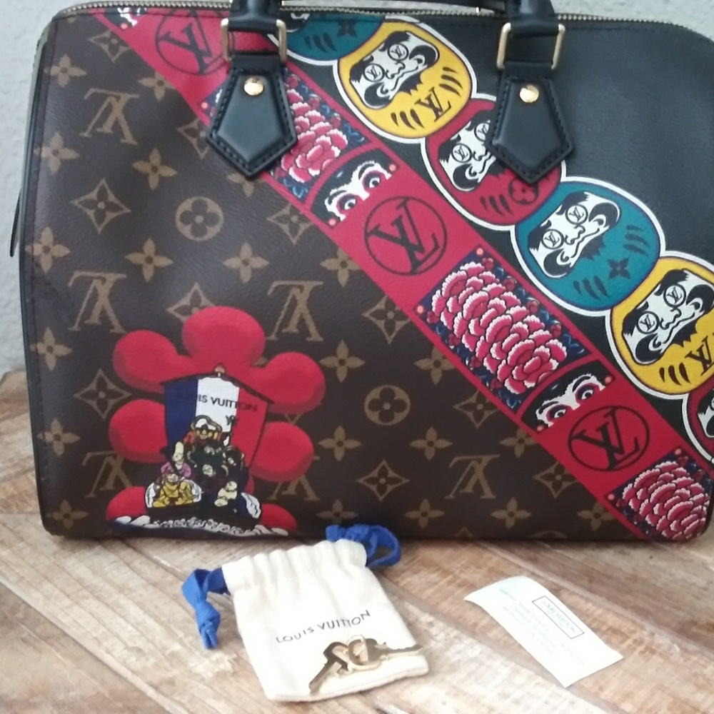 Louis Vuitton 2018 Monogram Kabuki Speedy 30 - Picture 1 of 4